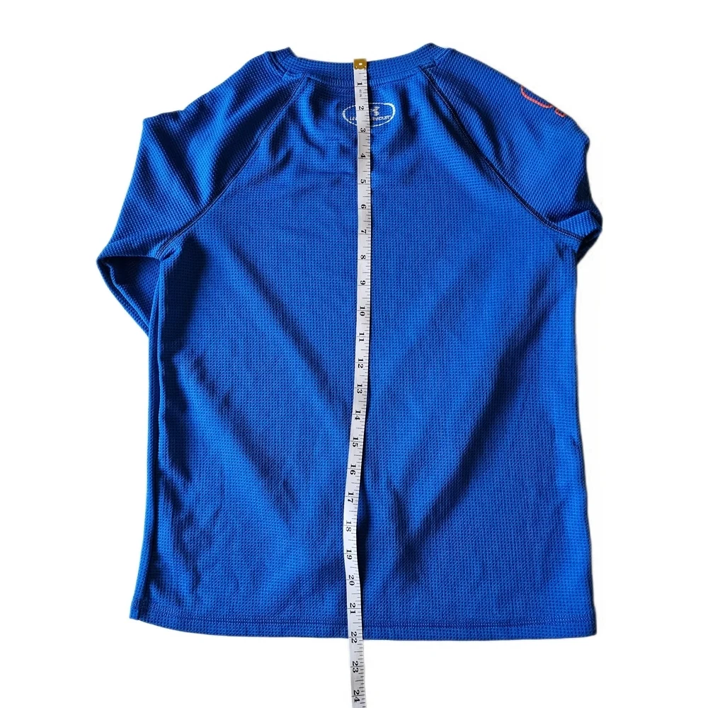 Under Armour Bright Blue Thermal Top Youth MD Loose Fit